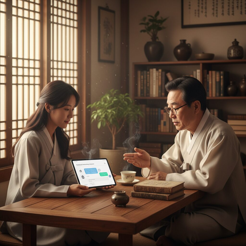 챗GPT를 이용한 맞춤형 토정비결 해석 대화 예시