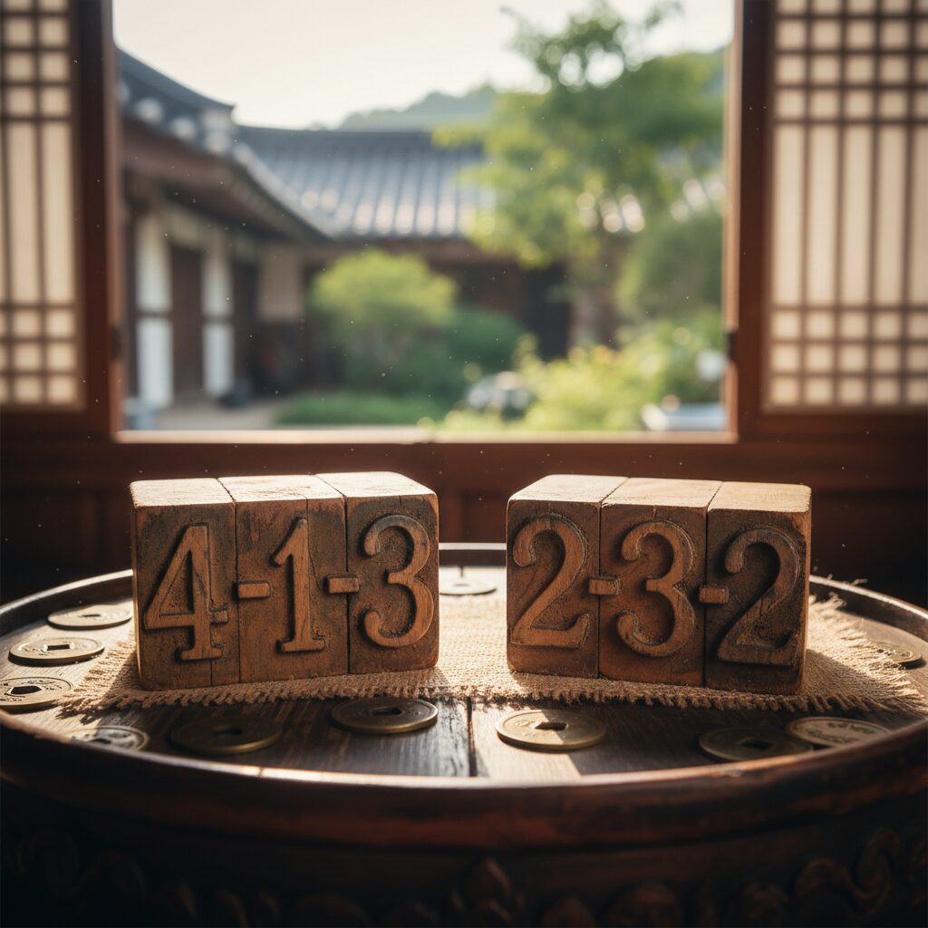 토정비결 숫자 코드 예시 4-1-3 2-3-2