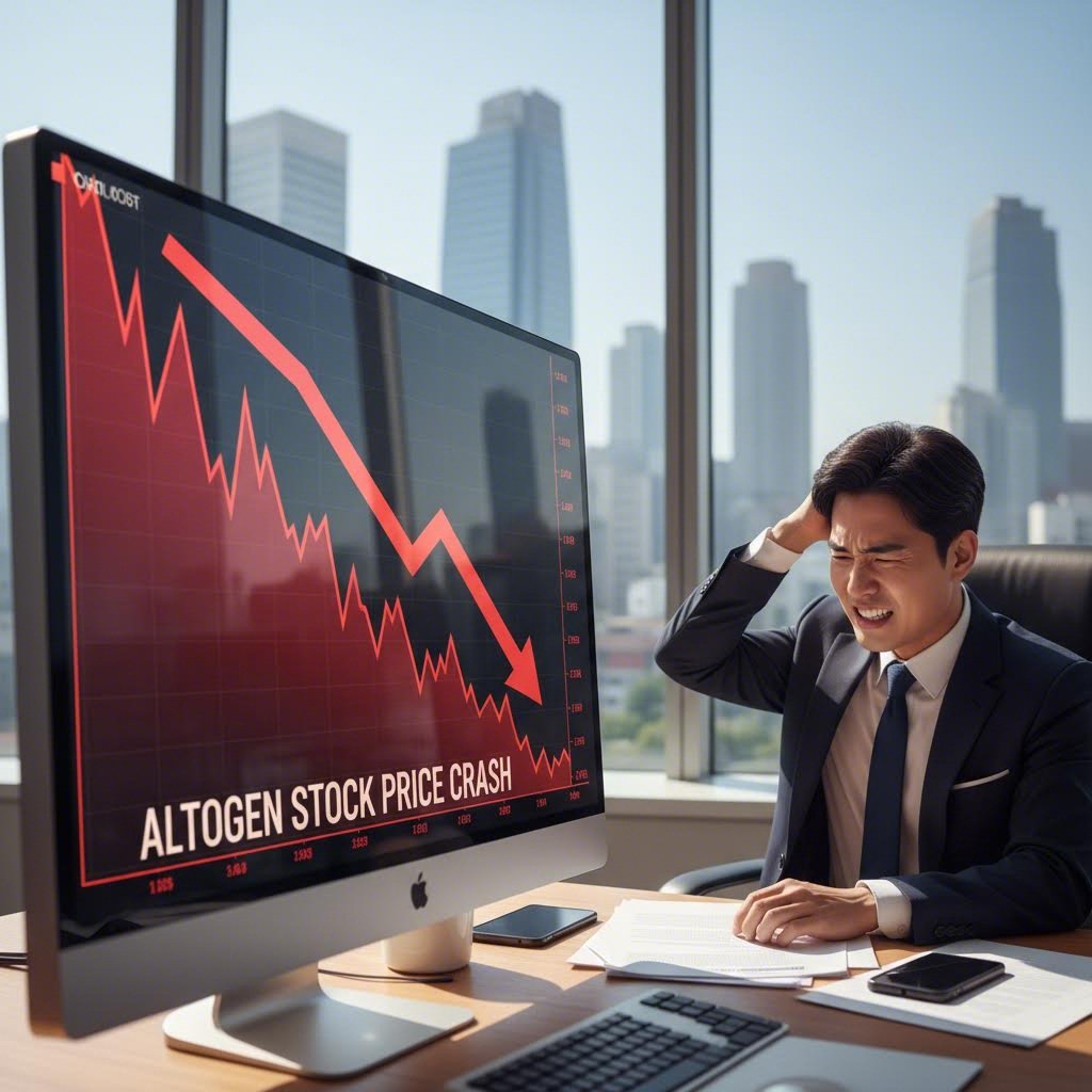 알테오젠 주가 급락 차트 그래프