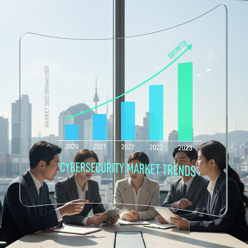 사이버 보안 시장 성장 추세 그래프