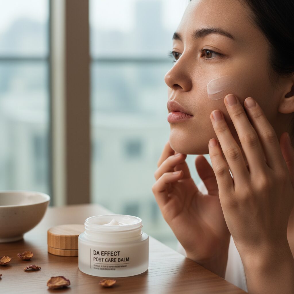 디에이이펙트 포스트케어 밤으로 건성 피부 보습하기