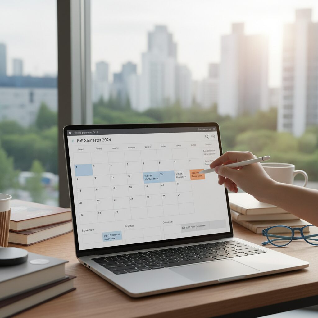 노션 캘린더 뷰로 확인하는 학기 중 월별 주요 일정