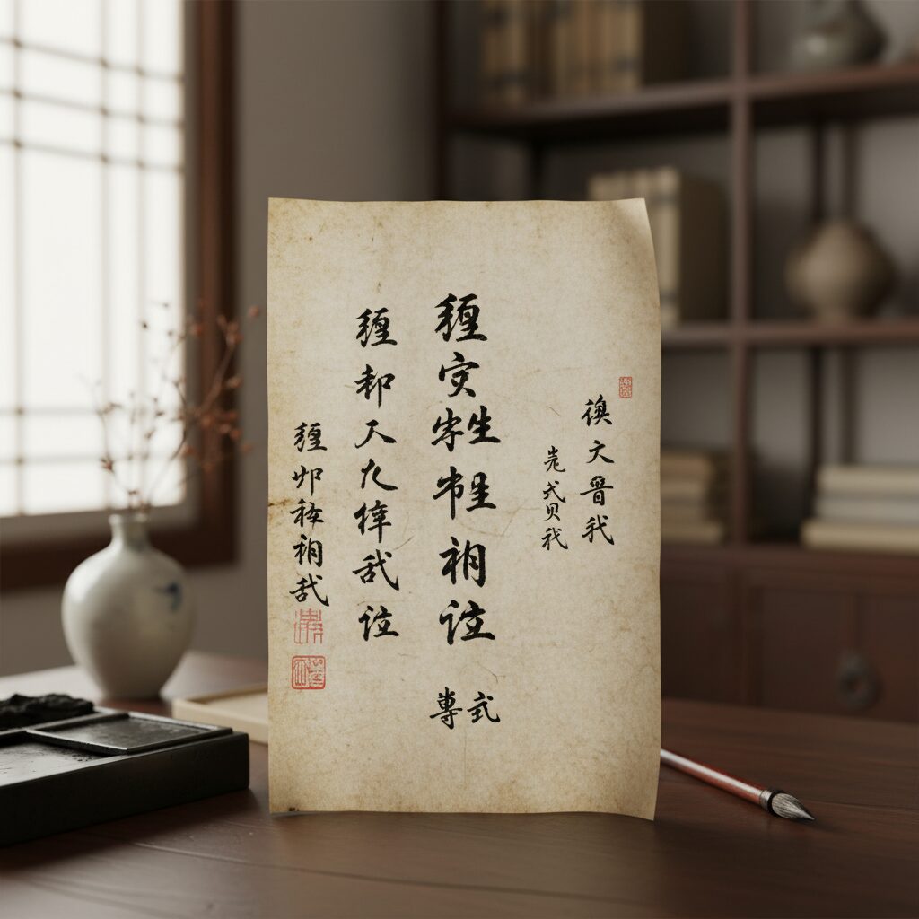 아버지 어머니 지방 쓰는 예시 한자 표기