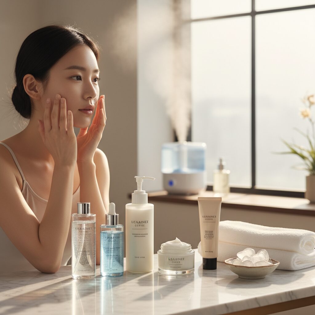 겨울 건성 피부를 위한 레이어링 스킨케어 루틴