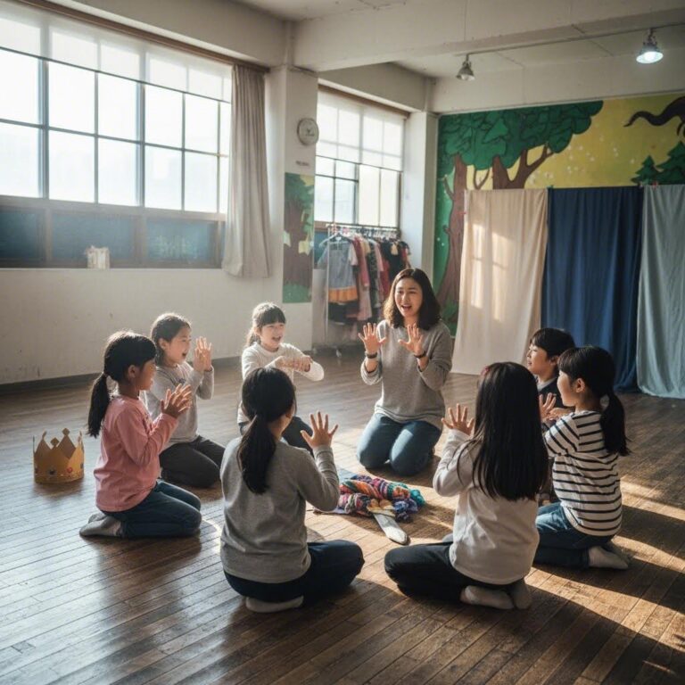 방과후 태리쌤 김태리와 초등학생들이 연극 수업을 하는 모습