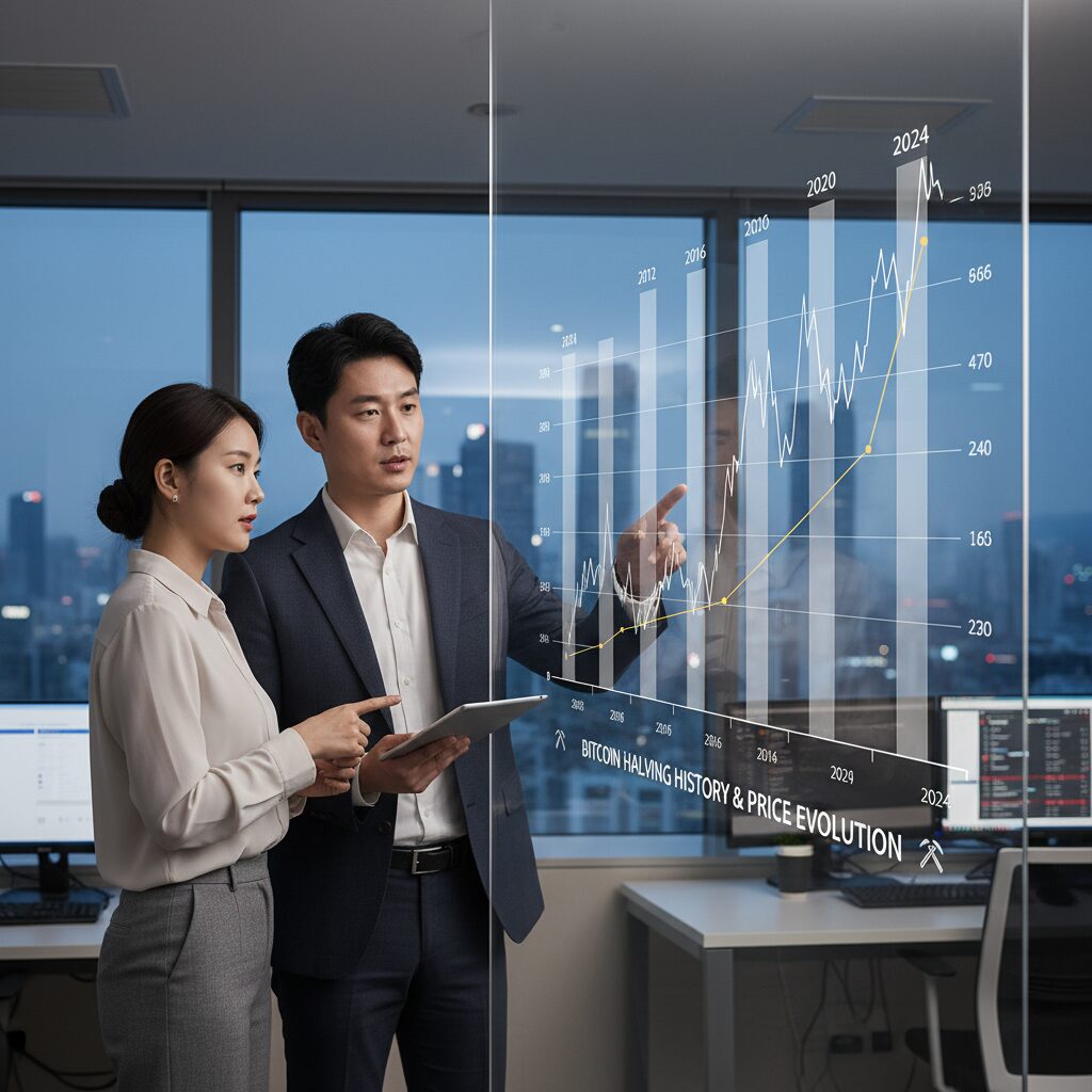 비트코인 반감기 역사와 가격 변동 차트