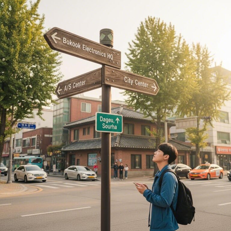 대구에 위치한 보국전자 본사 A/S 센터 찾아가는 길 안내