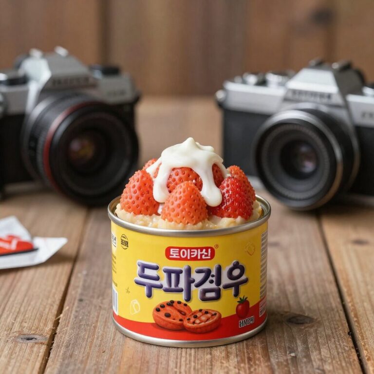 츄파춥스 팝아트틴과 토이카메라 개봉 사진