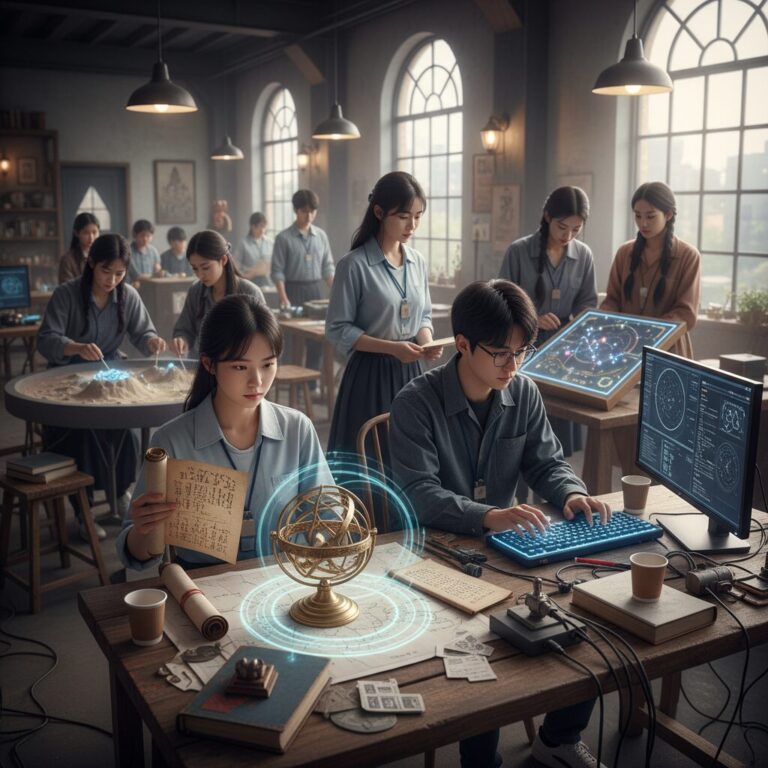 운명전쟁49에 출연하는 다양한 분야의 젊은 운명술사들이 집중하며 미션을 수행하는 모습