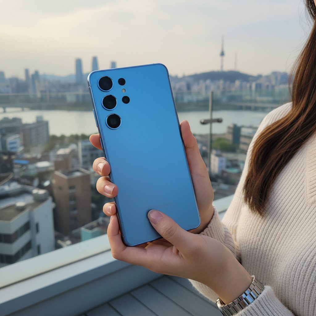 갤럭시 S26 울트라 스카이 블루 색상 실물