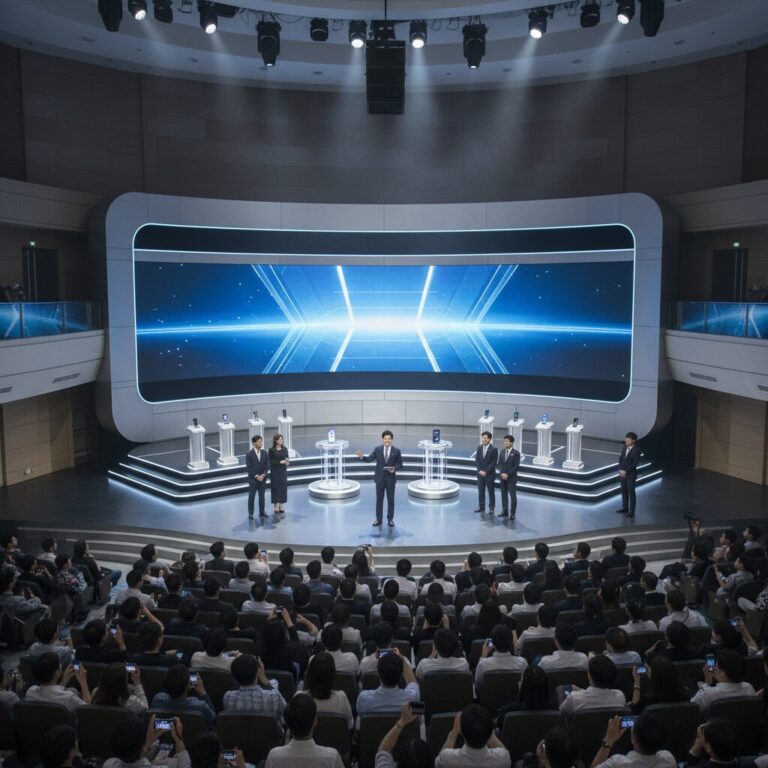 삼성 언팩 행사 무대 컨셉 이미지