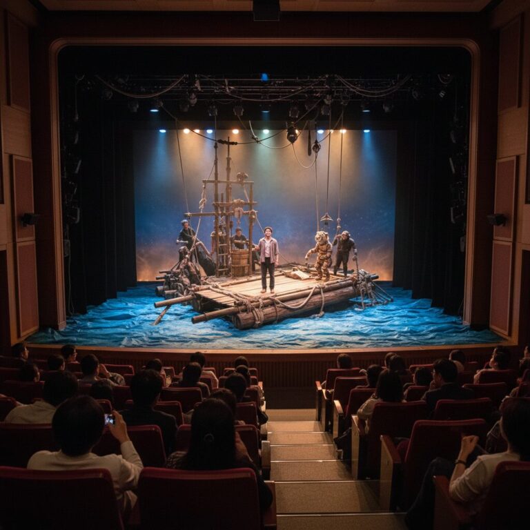 라이프 오브 파이 연극 공연장 GS아트센터 객석에서 바라본 무대 전경