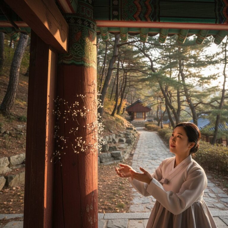 통도사 일주문에 핀 우담바라 꽃