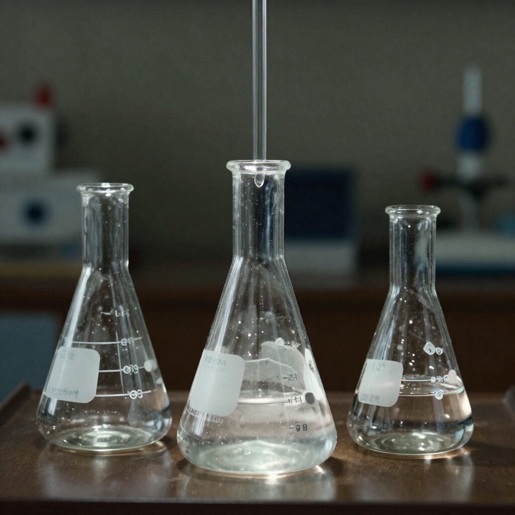 에탄올과 물의 증류 실험 장치 구성도