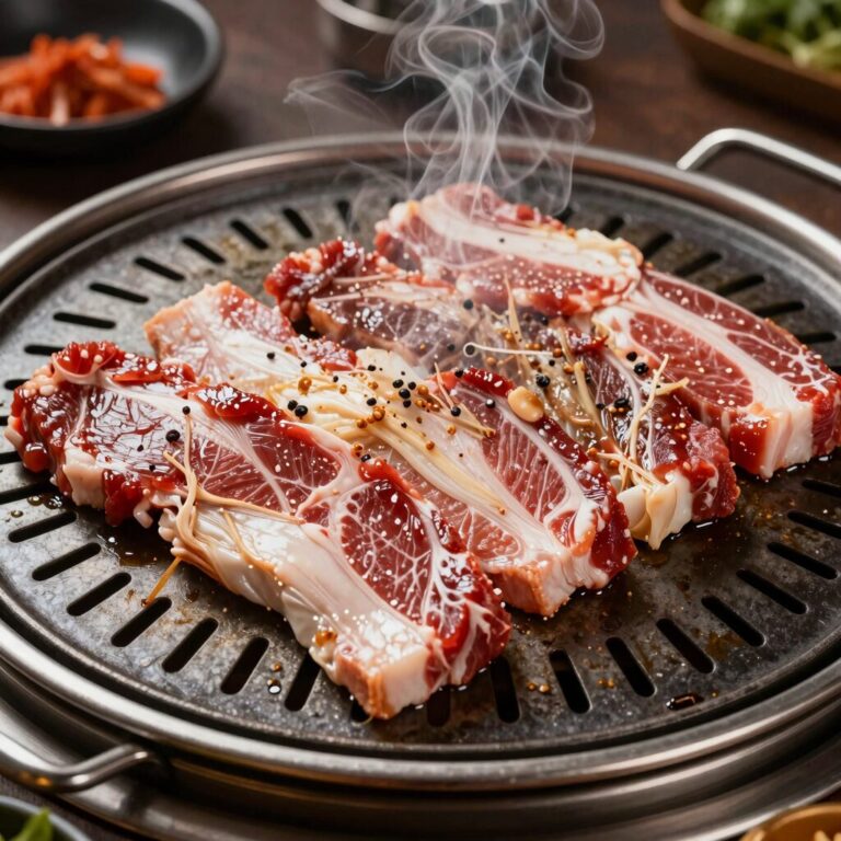 일산 애니골 산에산화덕구이 립삼겹 화덕구이 접시