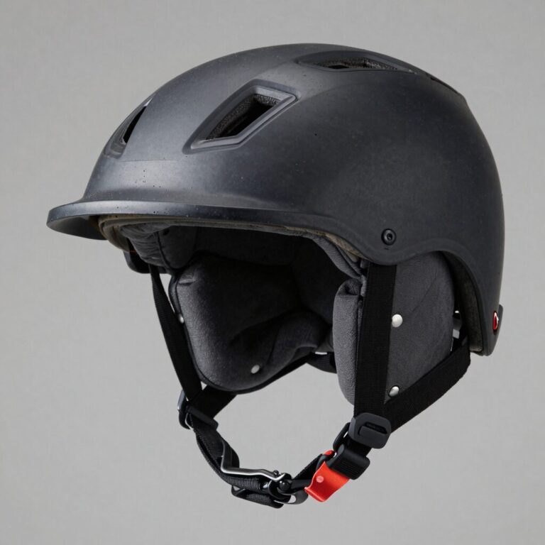 헬멧 내부에 이너 폼 패드를 부착하여 보강한 모습. 다양한 두께의 패드가 머리 둘레와 정수리를 따라 빈 공간을 채우고 있다.