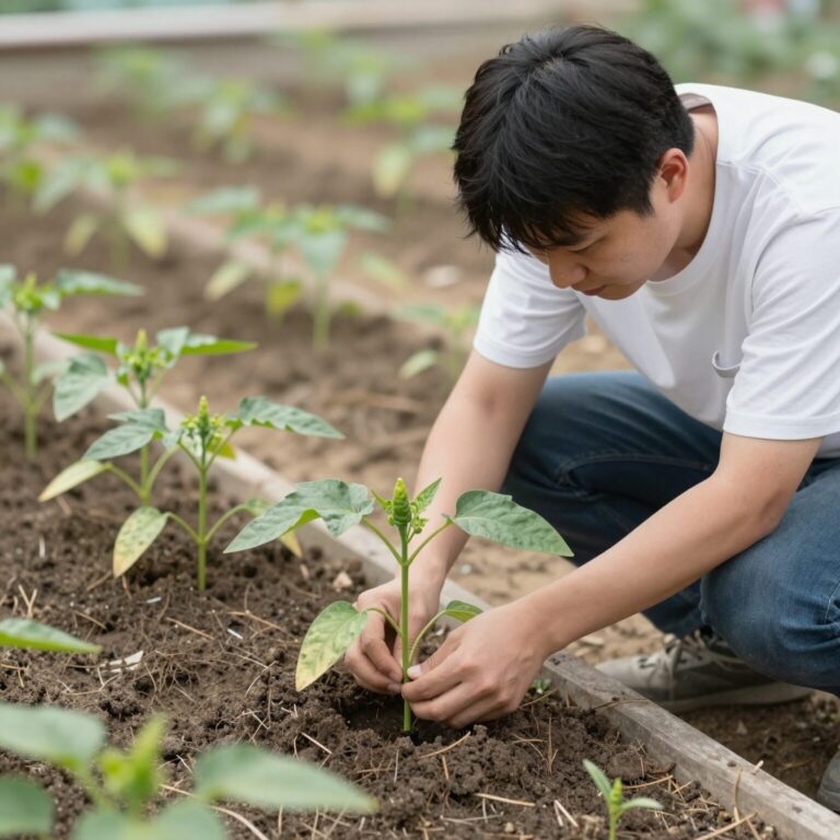 베란다에서 고추 모종을 심고 키우는 방법 사진