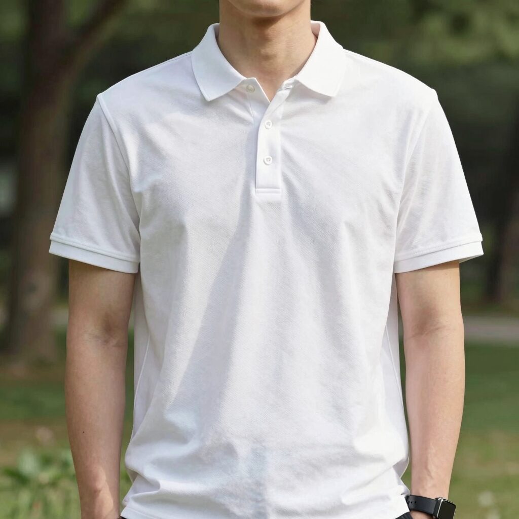 시원한 여름 폴로 반팔티셔츠 라이프스타일 이미지