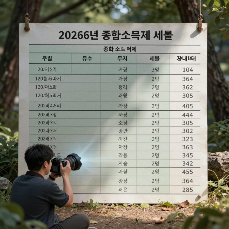 2026년 종합소득세 구간 세율표